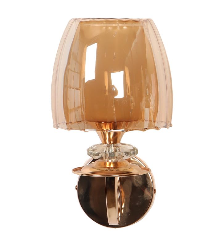 ELIANTE Jau Iron Wall Light | Glass Wall Lamp for Living Room, Bedroom, Dining Room, Kitchen | - S-471-1W | 3 Years Warranty | Free - LED LAMP - Image 5