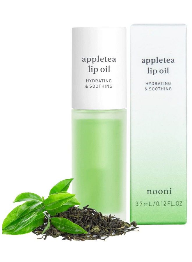 NOONI Korean Lip Oil Appletea | With Apple Seed Oil Lip Stain Moisturizing Glowing Revitalizing And Tinting For Dry Lips With Green Tea Extract 0.12 Fl Oz (Clear) - Image 1
