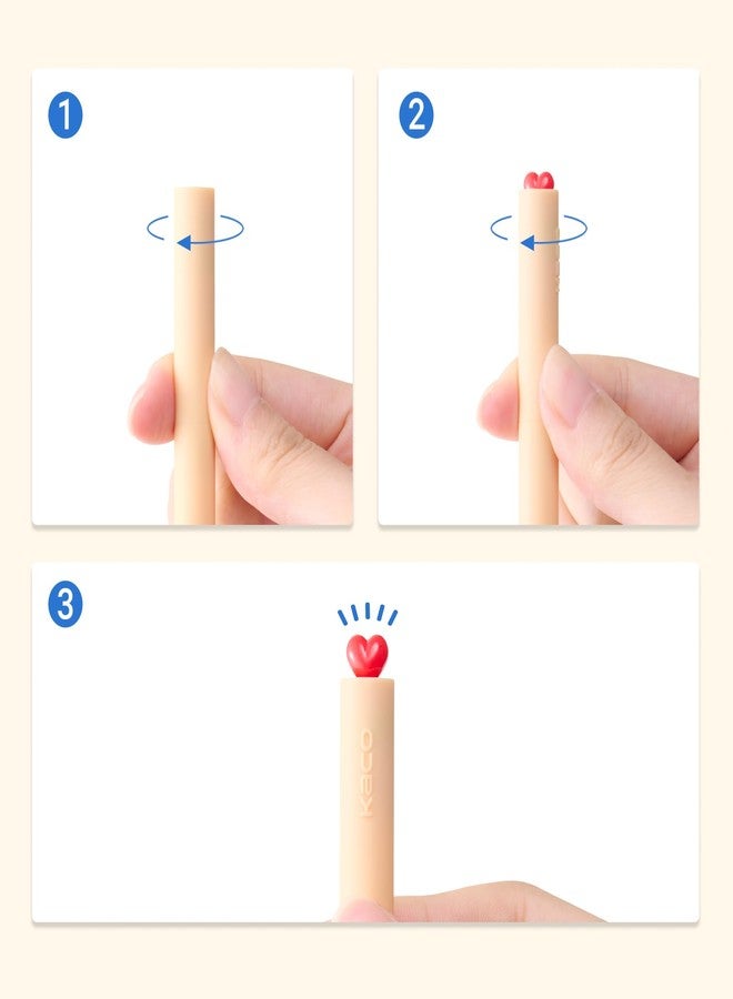 Kaco FIRST Gel Pens Cute Stationery Black Ink 4 Pieces Wonderland Garden Series, 0.5 mm Fine Point, Aesthetic Cute Pens for Journaling - Image 4