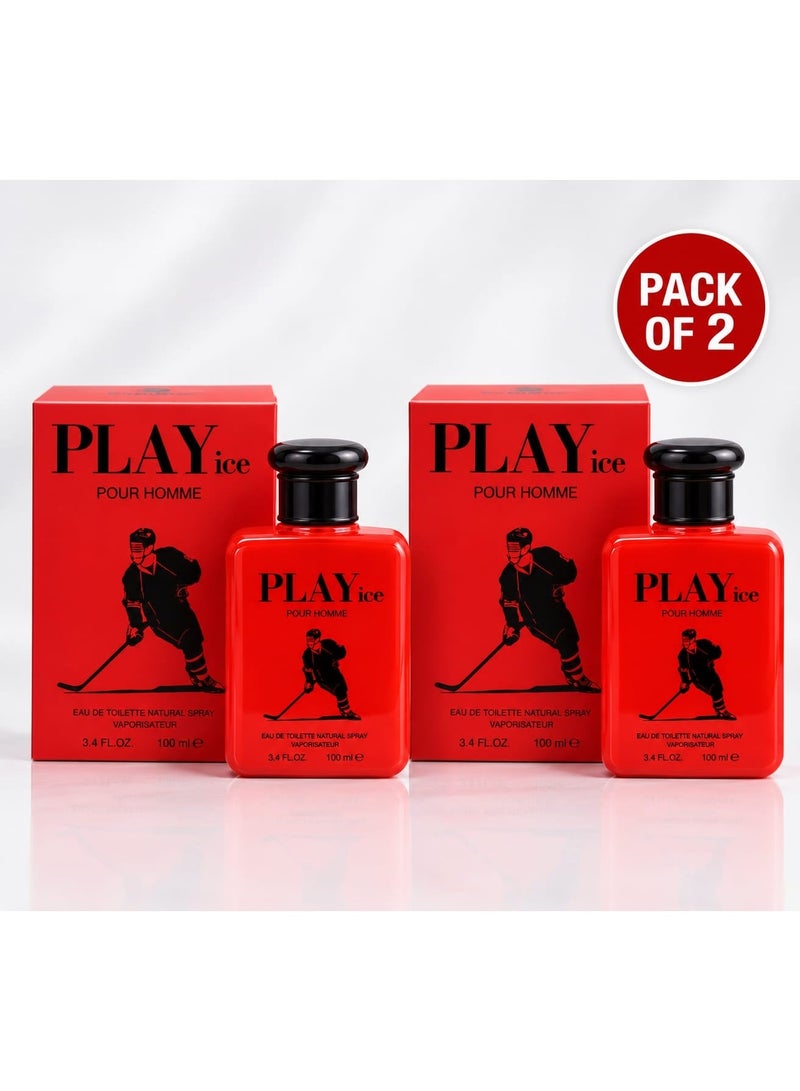 إنفلوانس جيرماني عطر أزياء رجالي أيس بور أوم من إنفلونس ألمانيا، أو دو تواليت، 2 × 100 مل (200 مل إجمالي) - Image 1