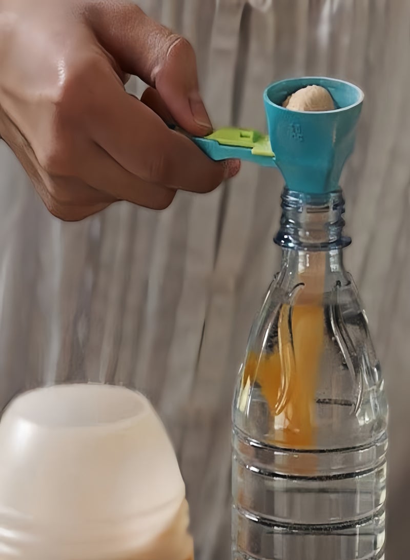 كيفن طقم ملاعق قياس خالية من الرواسب، مقاومة للانسكاب، قابلة للنقل، قابلة للتعديل لبودرة الحليب (أخضر أزرق) - Image 5