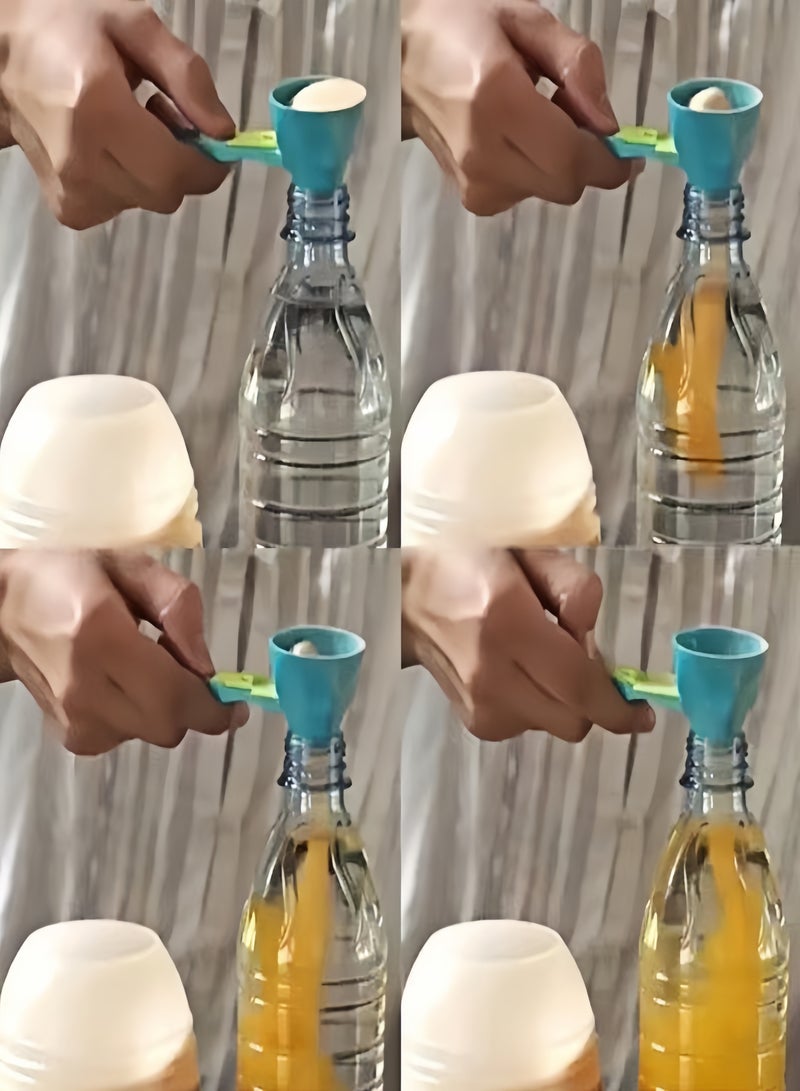 كيفن طقم ملاعق قياس خالية من الرواسب، مقاومة للانسكاب، قابلة للنقل، قابلة للتعديل لبودرة الحليب (أخضر أزرق) - Image 4