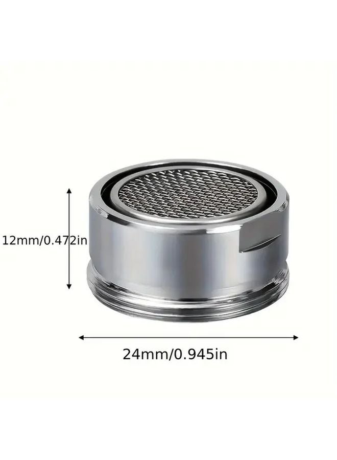 4pcs Silvery Water Saving Faucet Aerator Splash Proof Filter Mesh Core 304 Stainless Steel - Image 4