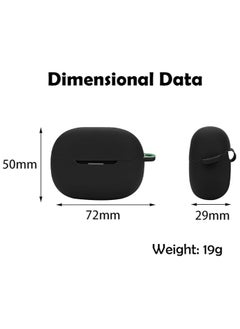 Generic Case For Xiaomi Redmi Buds 5 Pro Case - Silicone Cover Holder for Earbuds - Black  - Image 3