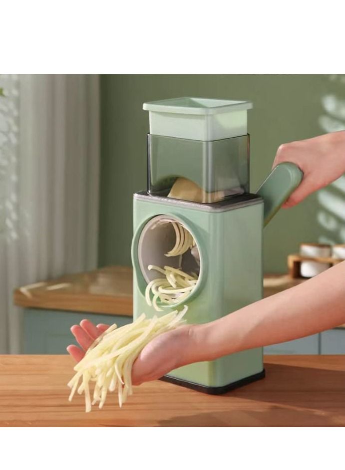 vege-cutter1x20 Multifunctional Vegetable Grater Fruit Vegetable Slicer Easy Clean 4 in 1 Adjustable Handheld Vegetable Slicer Spiral Drum Slicer Assorted, 1x20 - Image 5