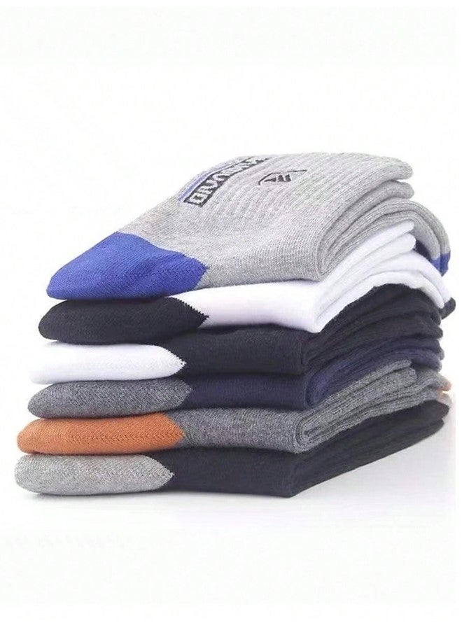 We Happy 6 Pairs Cotton Socks for Men and Women - High Quality Breathable Casual Sports Athletic Footwear, Assorted Colors  - Image 3