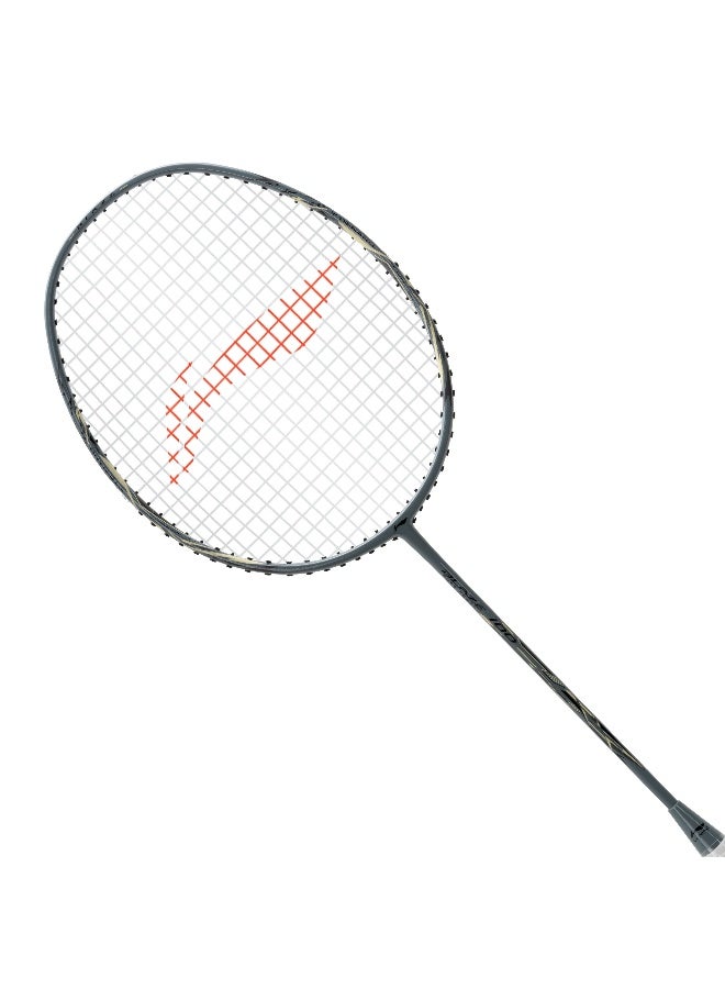 Li-Ning Blaze 100 78G Carbon Fibre Badmiton Racket Strung Badminton Racket with Free Full Cover (Metal/Black/Ivory) - Image 1