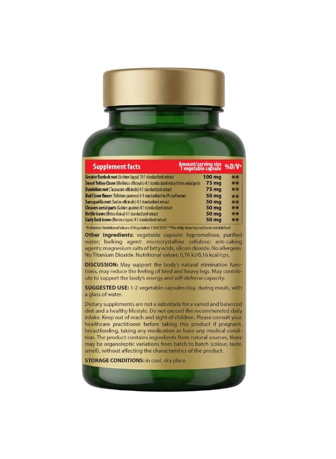 Cosmo Pharm Lymphatic Health with 8 Plant Extracts | Supports the Lymphatic System & Healthy Fluid Balance | 90 Vegetable Capsules - Image 2
