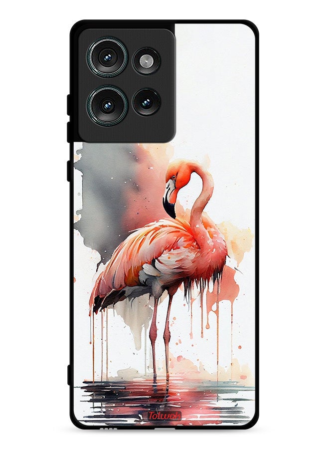 Tolwak Motorola Edge 50 Protective Case Cover Tropical Watercolor Art - Image 1