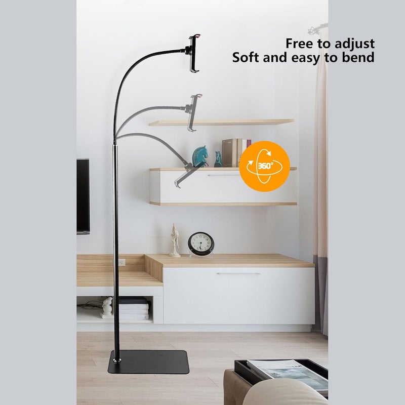 Tablet Floor Stand, Wireless Phone Mount Holder with 360° Rotation, High - Stability Aluminum Alloy Bracket for Tablets up to 11 Inches, Ideal for Live Streaming and - Image 4