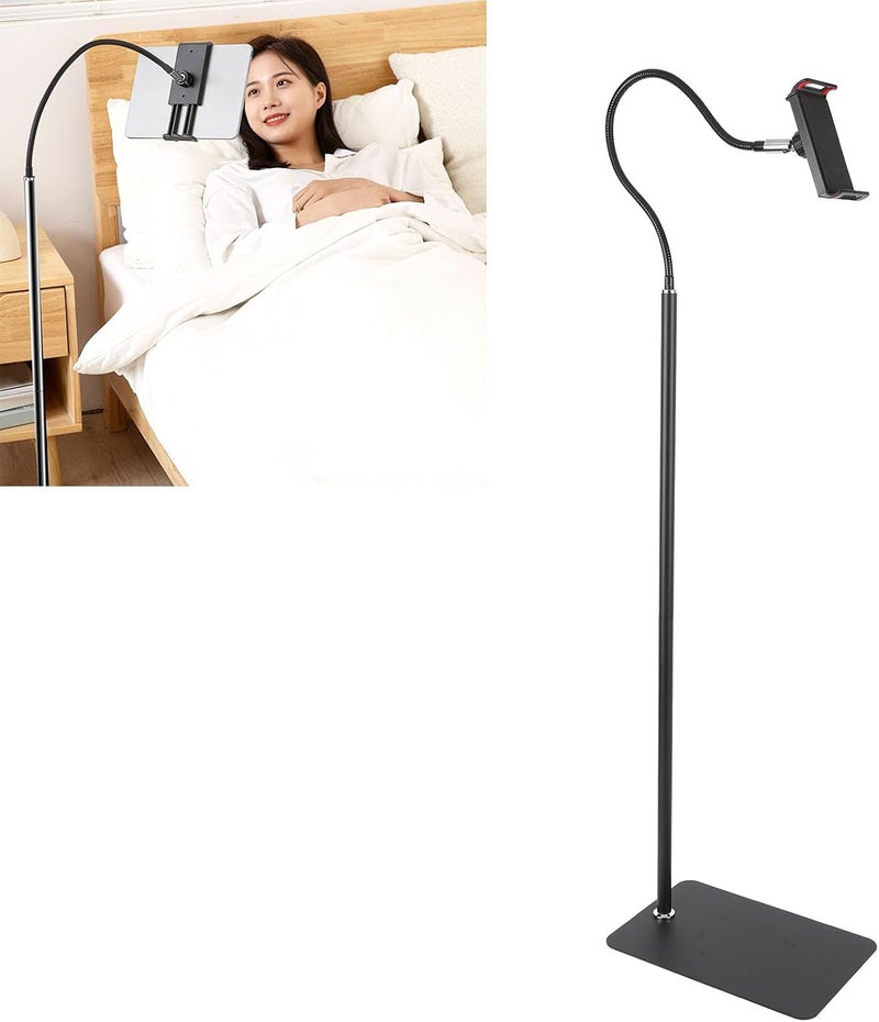 Tablet Floor Stand, Wireless Phone Mount Holder with 360° Rotation, High - Stability Aluminum Alloy Bracket for Tablets up to 11 Inches, Ideal for Live Streaming and - Image 3