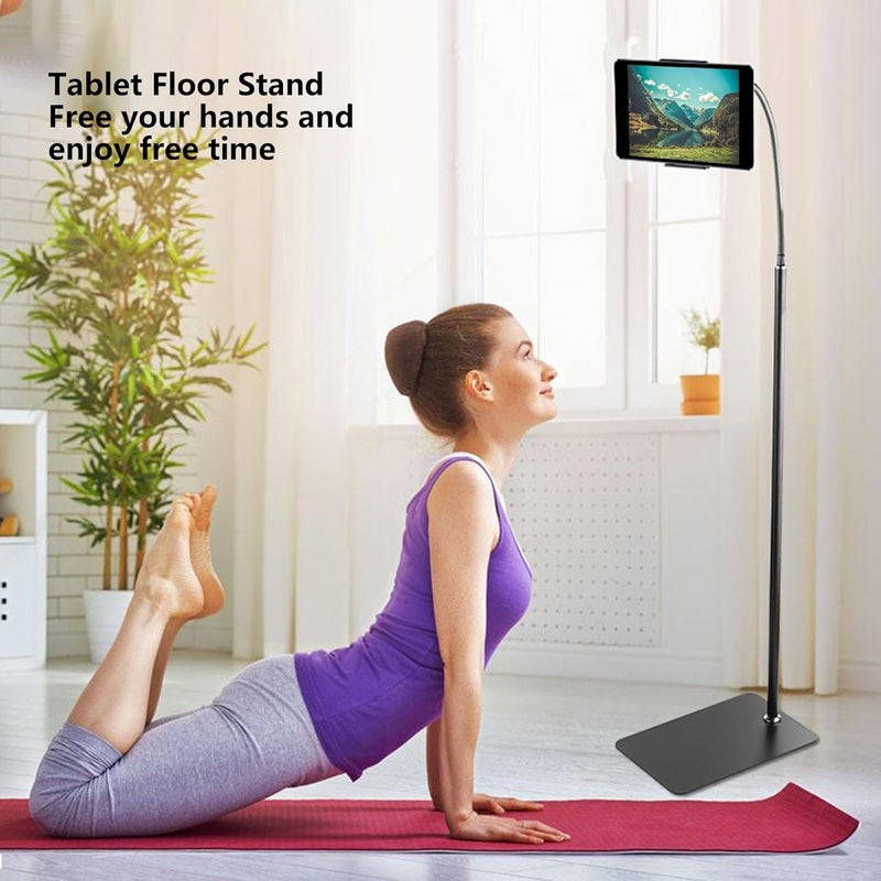 Tablet Floor Stand, Wireless Phone Mount Holder with 360° Rotation, High - Stability Aluminum Alloy Bracket for Tablets up to 11 Inches, Ideal for Live Streaming and - Image 2