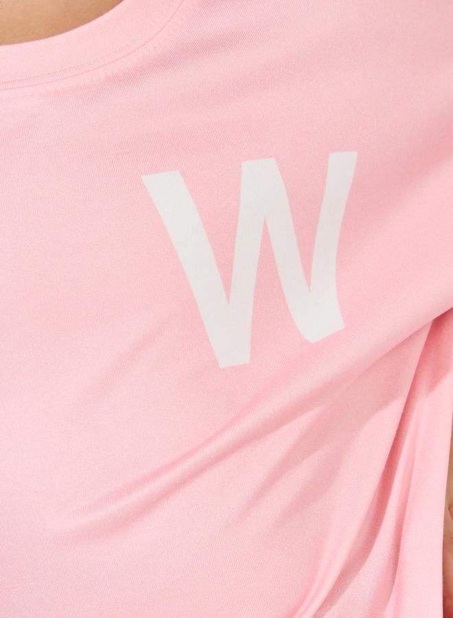 ستايلي تيشيرت فضفاض مطبع بطبعة جرافيك - Image 4