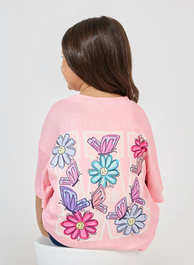 Styli Styli Graphic Back Printed Oversized T-Shirt