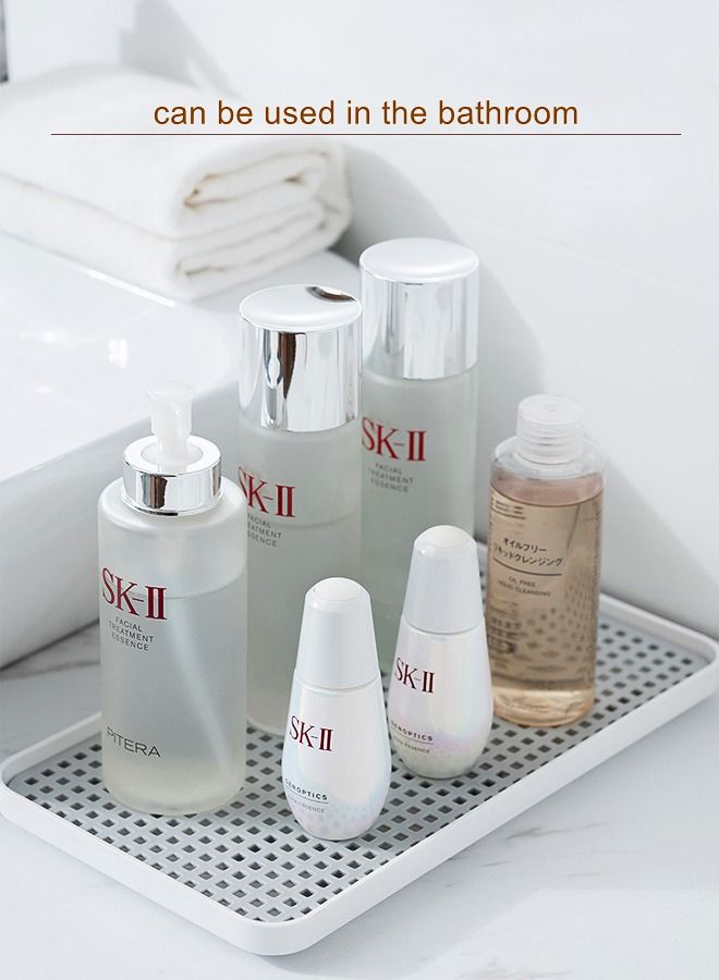 WooFree Double Layer Drainer Tray Detachable Vegetable Fruit Draining Holder Bathroom Accessories - Image 4