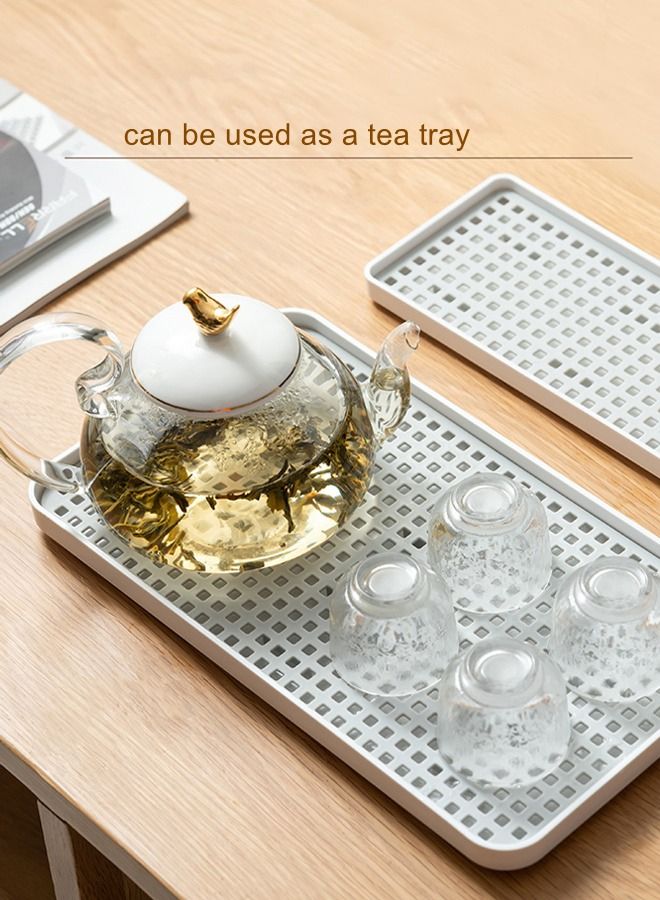 WooFree Double Layer Drainer Tray Detachable Vegetable Fruit Draining Holder Bathroom Accessories - Image 3