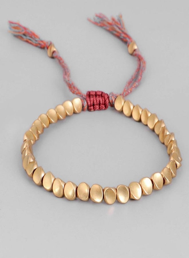 CHICIEVE Handmade Tibetan Copper Bead Bracelet,Lucky Buddhist Bracelet djustable Size with Tassels for Women Men Friendship Gifts - Image 5