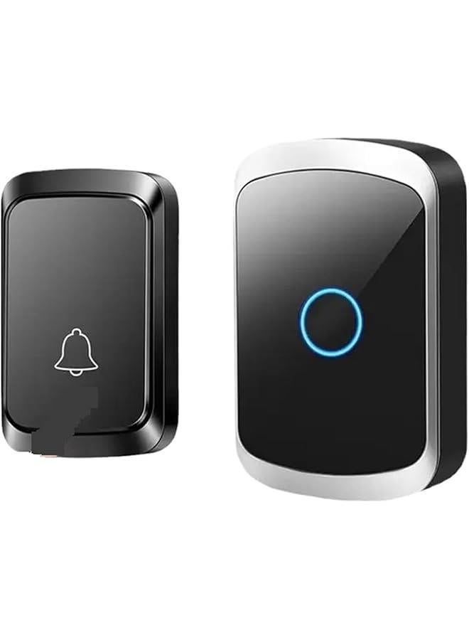Welcome Doorbell Intelligent Doorbell Waterproof 60 Songs Door Bell,Black 