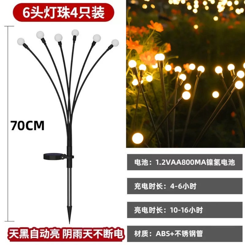 Solar-Powered Garden Lights - Waterproof Outdoor Decorative Lamp for Lawn, Patio, and Yard