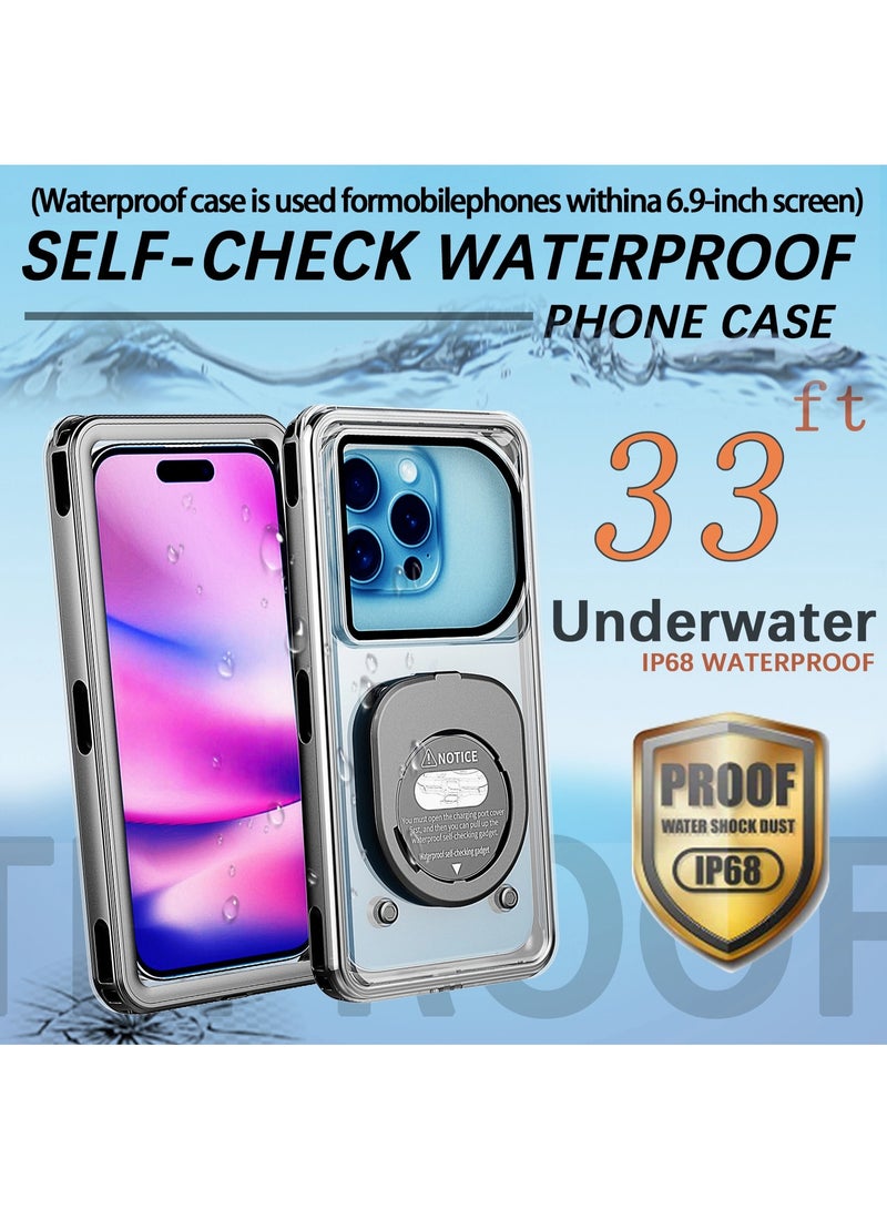 general Suitable for iPhone 16ProMax/16Pro waterproof swimming mobile phone case snowproof mobile phone case - Image 2