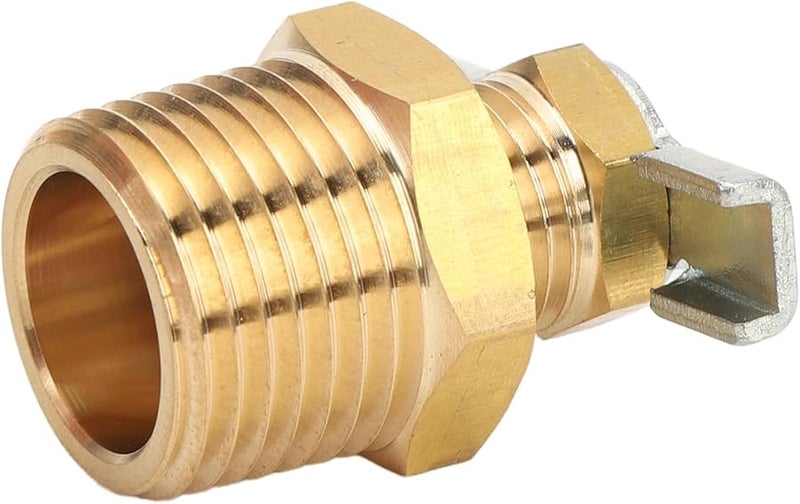 صمام تصريف استبدال سخان المياه من النحاس الأصفر 1 2 NPT لأنظمة السباكة للمقطورات - Image 1