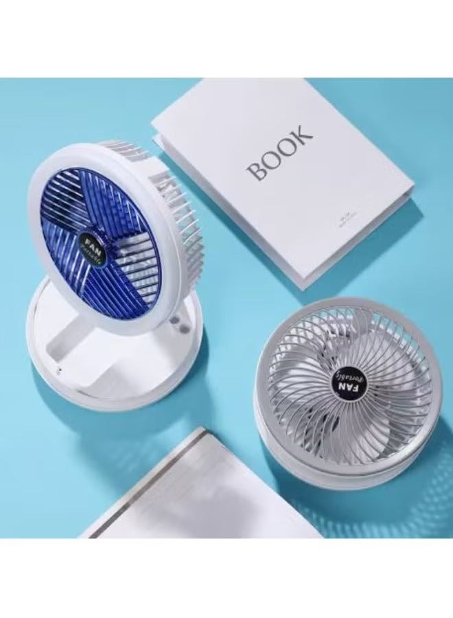 Rechargeable Battery Desk Fan 4 Speed ​​with Hook, Wall Fan-2546  - Image 3