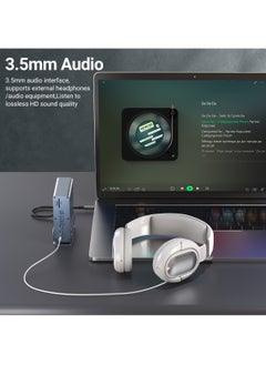 ليسو قاعدة توصيل USB-C 15 في 1، محور من النوع C، محور كمبيوتر محمول عمودي مع قاعدة قابلة للإزالة تدعم RJ45 1000M، USB 3.0/2.0، PD 100W، صوت 3.5 مم، SD/TF للهواتف الذكية اللوحية وأجهزة الكمبيوتر المحمول  - Image 4