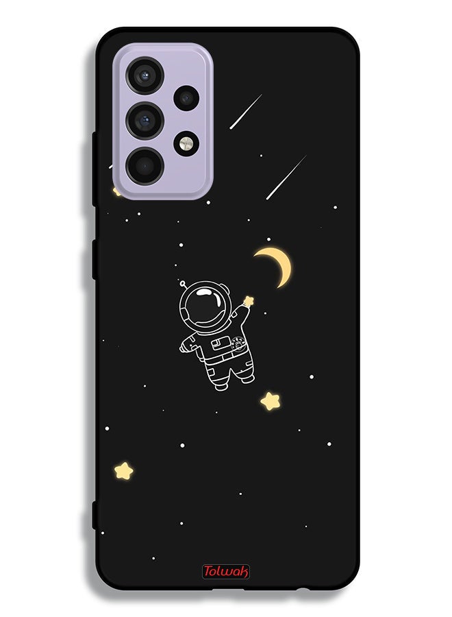 Tolwak Samsung Galaxy A52 4G Protective Case Cover Astronaut Art Clip - Image 1
