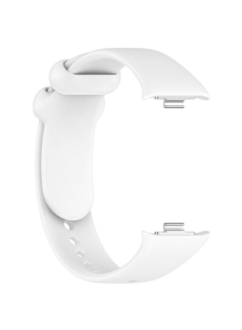 1PCS Silicone Strap for Xiaomi Mi Band 8 Pro Bracelet Soft Comfortable Durable TPU Wristband Replacement Sport Belt Smart Watch Accessories Adjustable Fitness Tracker Band white - Image 3