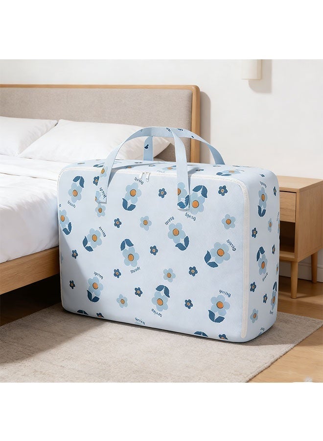 2 Pcs Large Moving Bags, Storage Bag Organizer,105L Clothes Storage Box, Blanket Storage Bag with Strong Zippers and Carrying Handles, Storage Totes for Clothes, Moving Supplies, Outdoor Traveling Household Clothing Storage Bag, Space Saving - Image 3