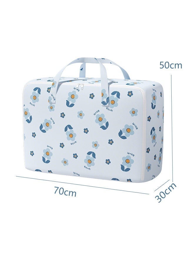 2 Pcs Large Moving Bags, Storage Bag Organizer,105L Clothes Storage Box, Blanket Storage Bag with Strong Zippers and Carrying Handles, Storage Totes for Clothes, Moving Supplies, Outdoor Traveling Household Clothing Storage Bag, Space Saving - Image 2