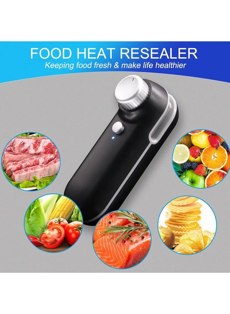 AROAQ Upgraded Mini Handheld Bag Sealer 2 in 1 Portable Heat Resealer for Quick Sealing of Plastic Bags and Food Storage - Image 4