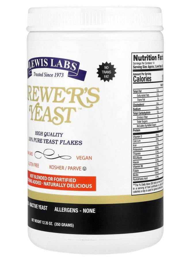 Lewis Labs Brewer's Yeast™ 12.35 oz (350 g) - Image 2