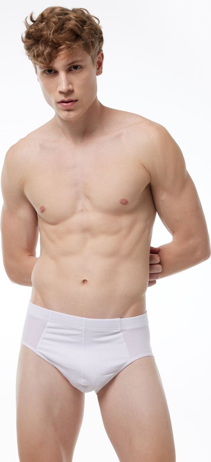 Malabadi Men's White 5 Pack Modal Slip Panties 053 5M053  - Image 2