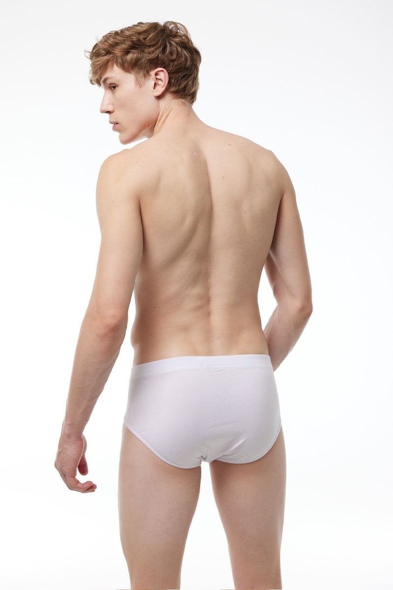 Malabadi Men's White 5 Pack Modal Slip Panties 053 5M053  - Image 4