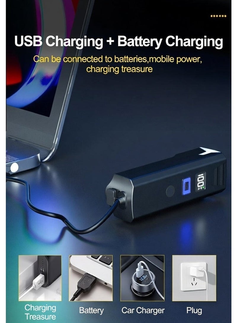 SKT Shiketro Q02 Smart Bike Light Set – Auto-Sensing Night Mode, IPX5, USB-C Fast Charge, 4 Modes - Image 2