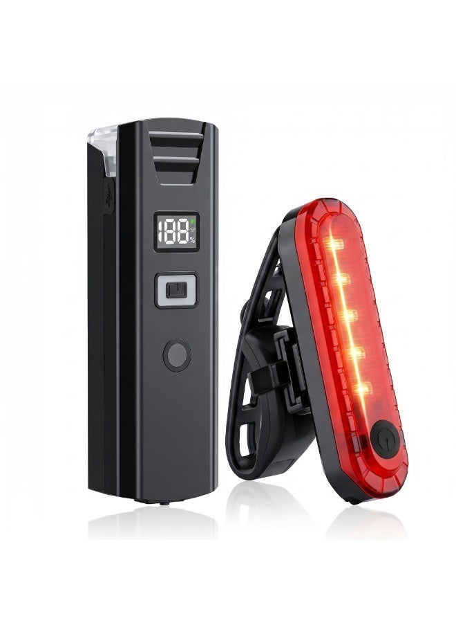 SKT Shiketro Q02 Smart Bike Light Set – Auto-Sensing Night Mode, IPX5, USB-C Fast Charge, 4 Modes - Image 1