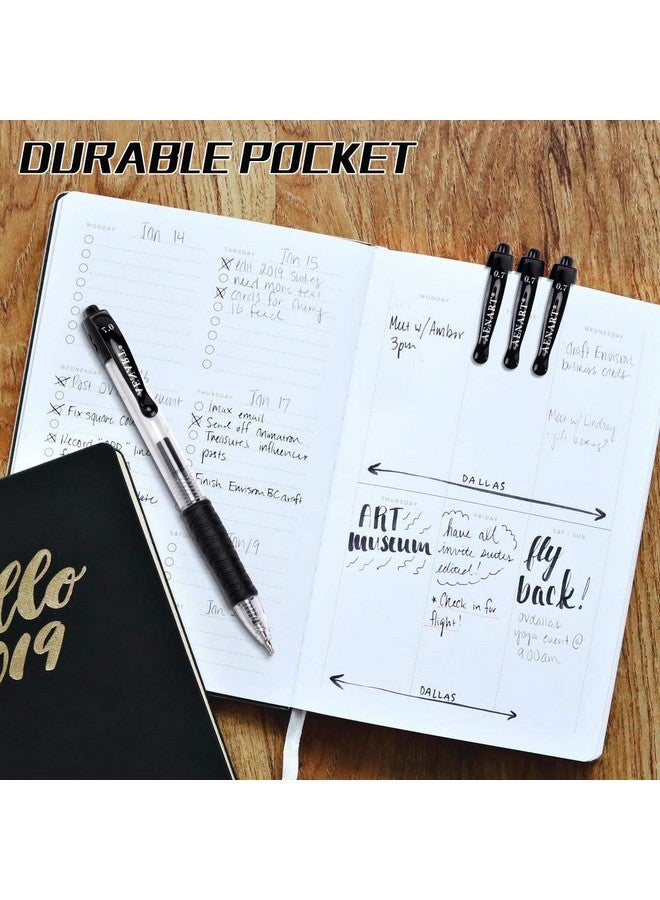 Aen Art Gel Pens, 30 Pack Black Gel Pen Fine Point, Retractable Gel Ink Rollerball Pens For Smooth Writing (0.7Mm) Back To School Supplies - Image 5