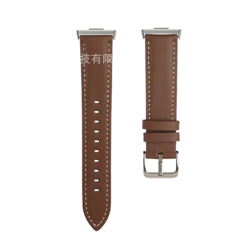 Leather Smartwatch Band in Black for daily smartwatch wear and replacement strap Personal Use Indoor Use On The Go Use Work Use Family Use - Image 5