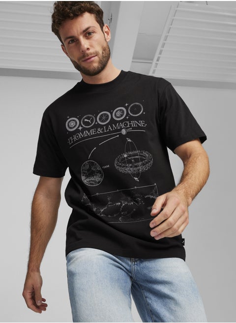 GRAPHICS Mens Black T-shirt