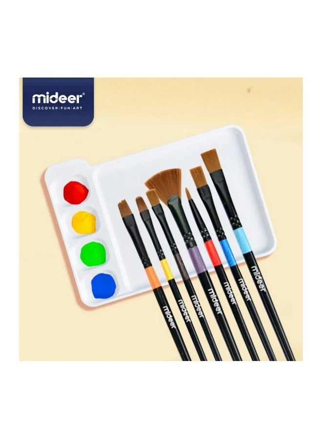 Mideer Finger Paint Brush Set – 7 Piece Kids Paint Brush Kit with Variety of Tips, Preschool Art Painting Supplies for Acrylic, Poster Paint & Gouache, Creative Art Tools for Kids Age 3+ - Image 3