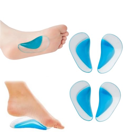 Hodaqe Arch Support Shoe Insoles For Flat Feet, Gel Arch Inserts For Plantar Fasciitis, Adhesive Arch Pad For Relieve Pressure And Feet Pain- 2 Pairs - Image 2
