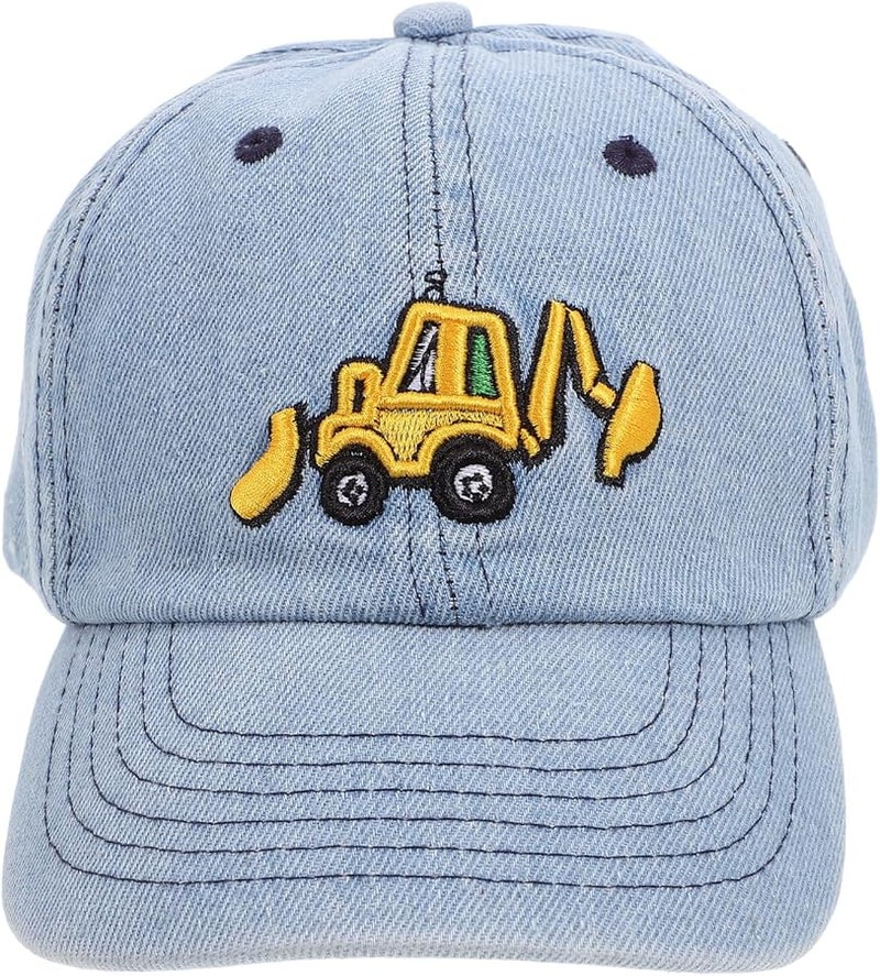 Washed Denim Cotton Baseball Cap Wide Brim Sun Hat Adjustable For Summer Outdoor - Image 1
