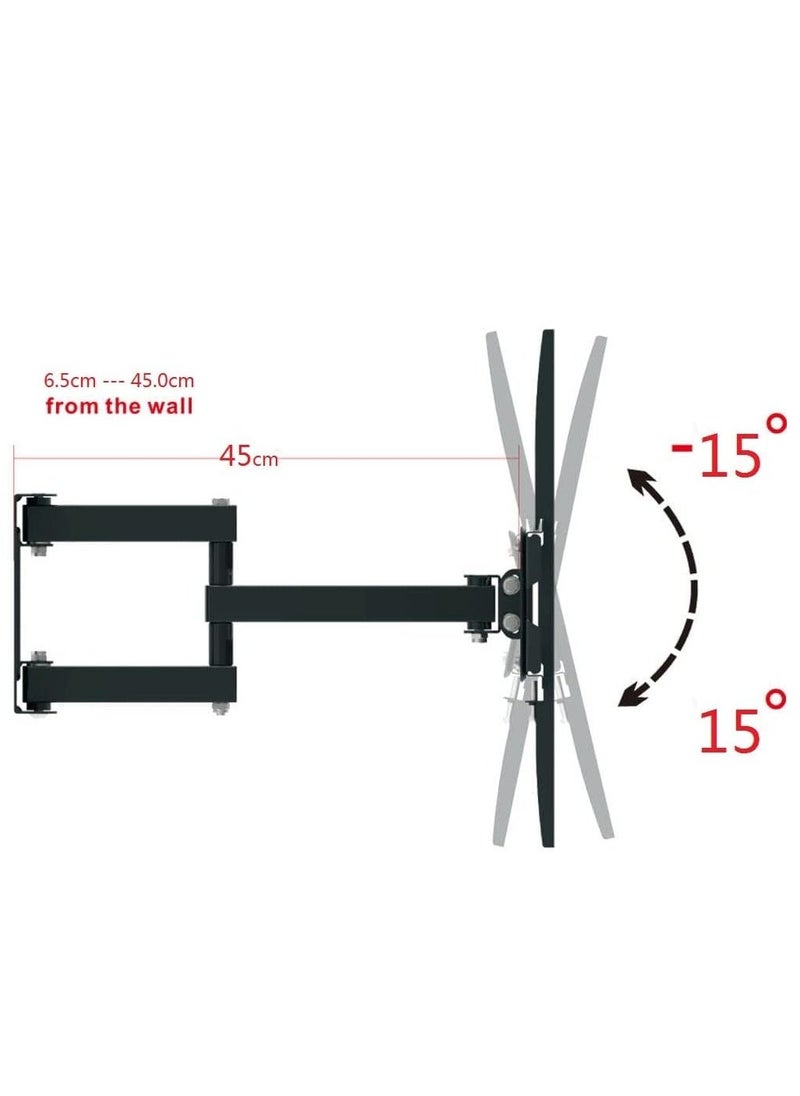 ELTRAZONE TV Stand/TV Wall Mount,Swivel and Tilt for Most 32-70Inch Flat Screen TV,Rugged TV Mount Articulating Dual Arms,Standard Load 66 Ibs - Image 4