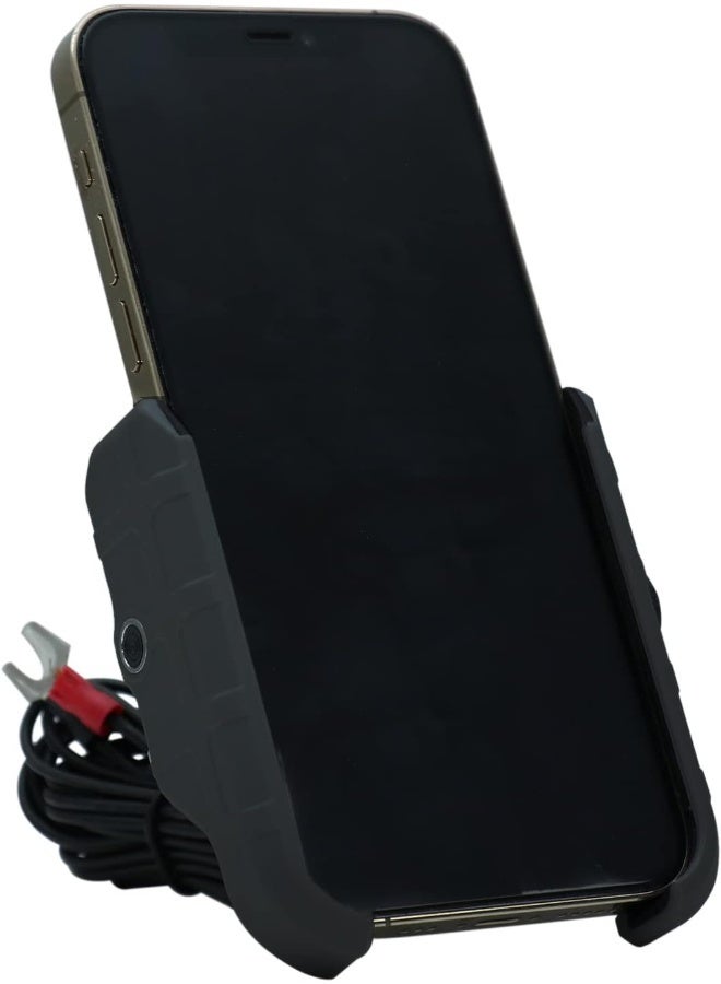 حامل هاتف للدراجات النارية مع شاحن لاسلكي - Image 1