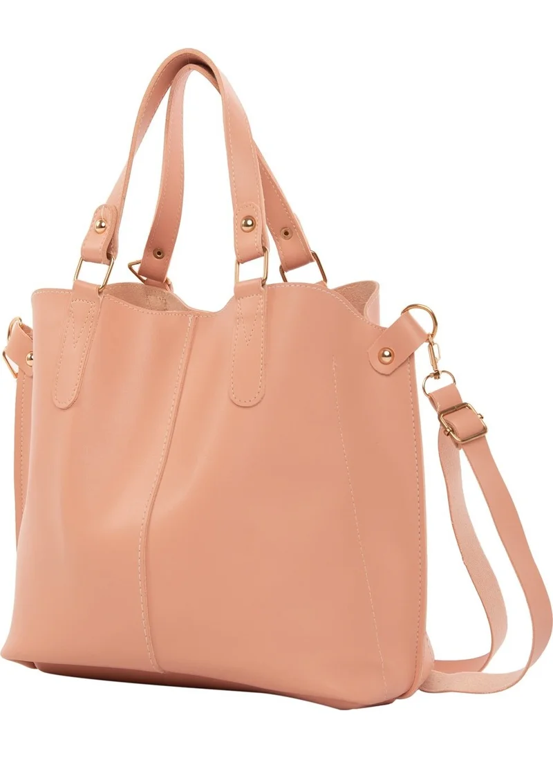 باجموري Powder Three Compartment Bag with Snap Detail