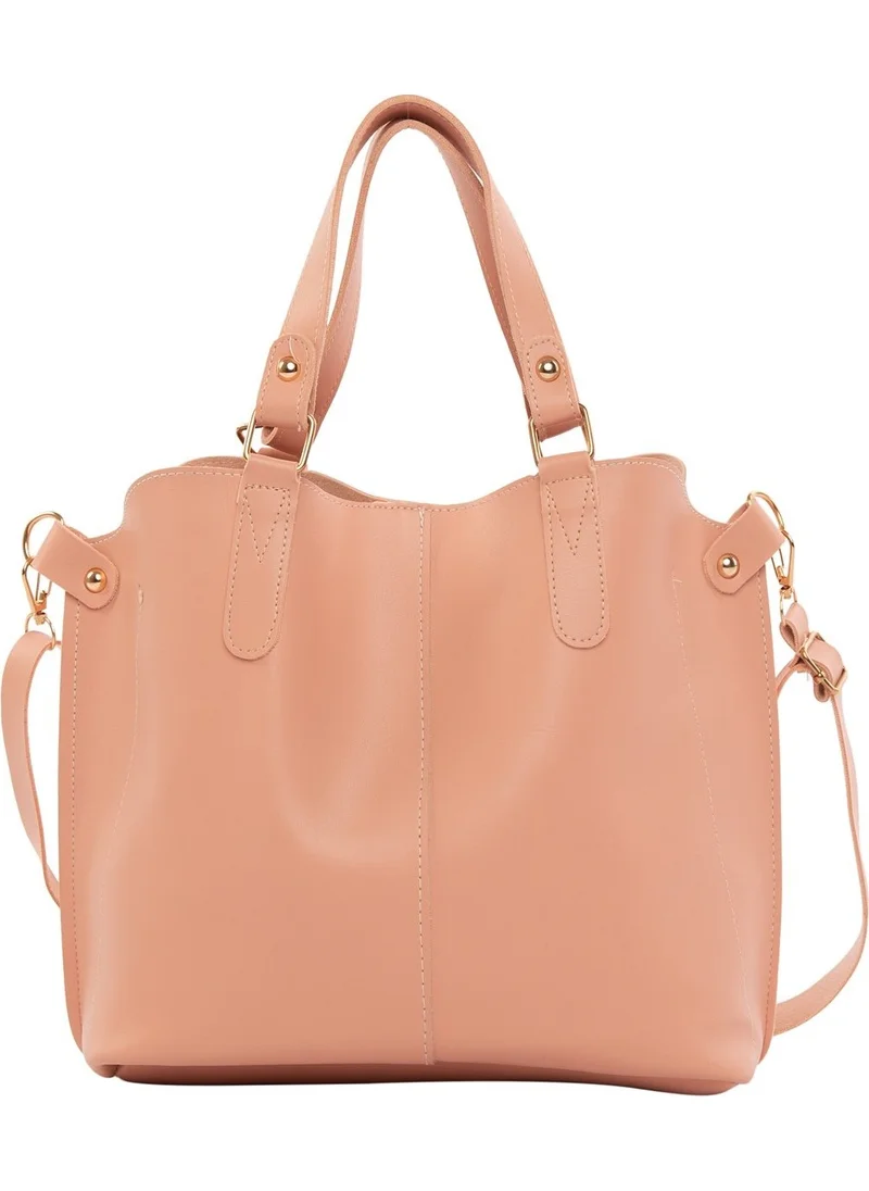 باجموري Powder Three Compartment Bag with Snap Detail