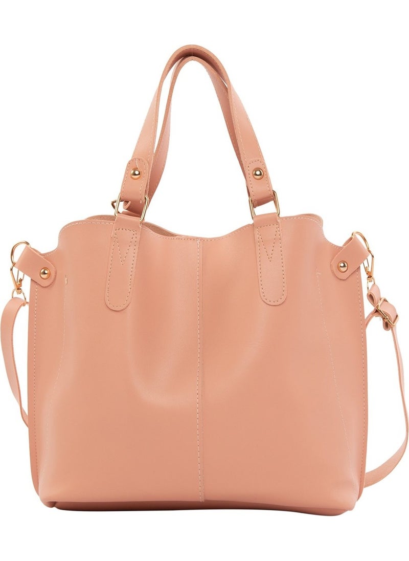 Bagmori Powder Three Compartment Bag with Snap Detail  - Image 1