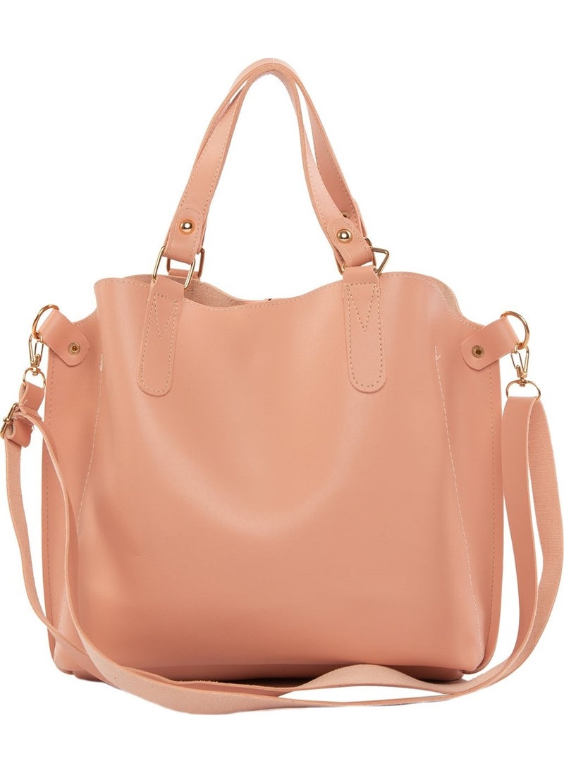 Bagmori Powder Three Compartment Bag with Snap Detail  - Image 4