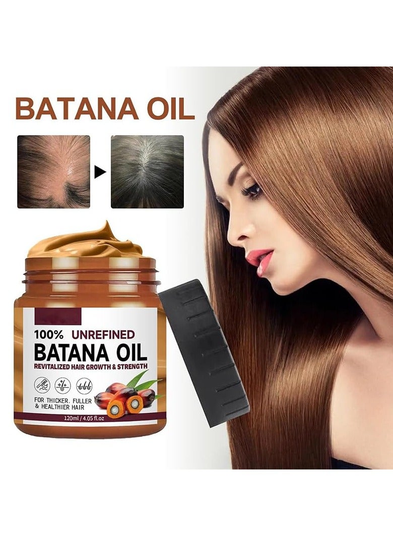 Batana Oil Hair Growth Cream, Batana Hair Cream, Thicker and Fuller Hair, Batana Oil for Hair Growth, Batana Improves Hair Shine - Image 2